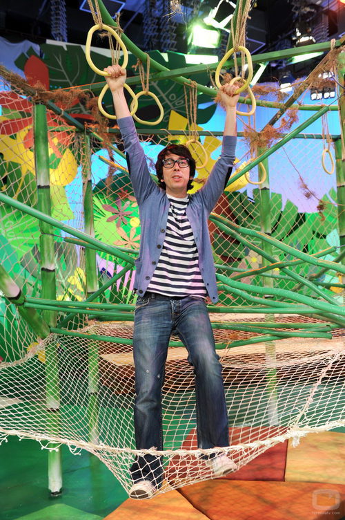 Flipy en el plató de 'Involución'