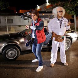 Buenafuente y Berto Romero al estilo "Regreso al futuro"