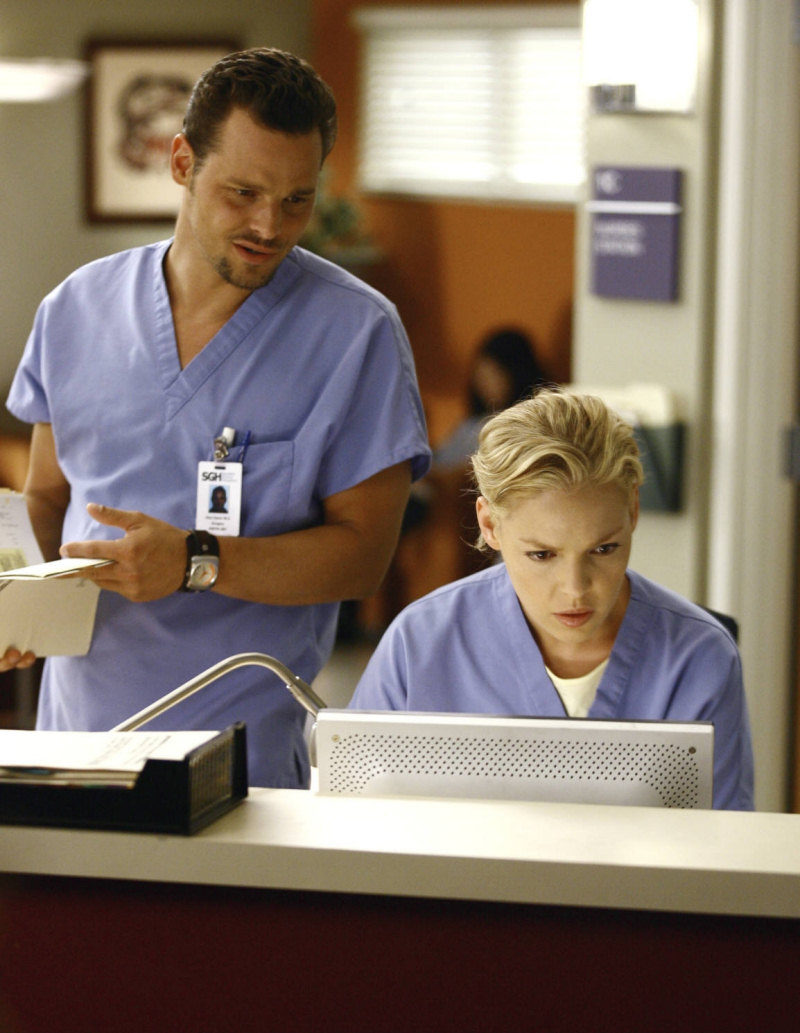 Izzie y Alex Karev en 'Anatomía de Grey'