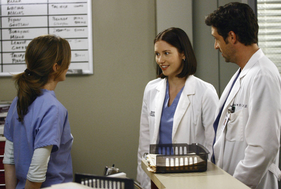 Chyler Leigh y Patrick Dempsey en 'Anatomía de Grey'