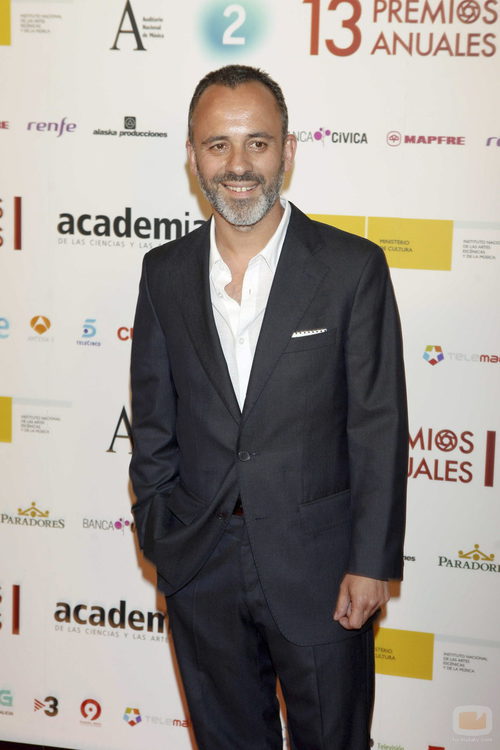 Javier Gutiérrez de 'Águila Roja' en la entrega de los Premios de la Academia de Televisión