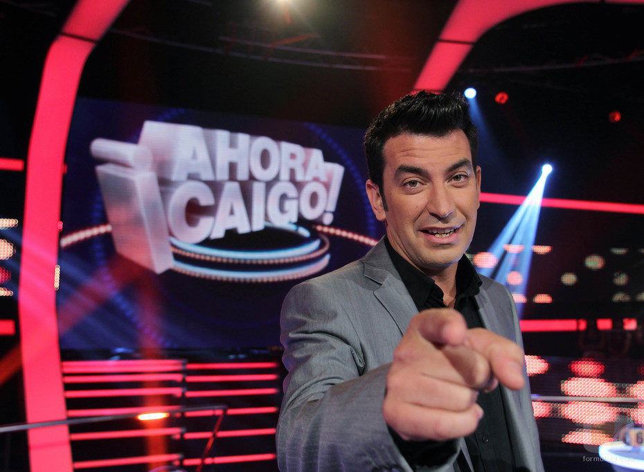 Arturo Valls en el plató de '¡Ahora caigo!'