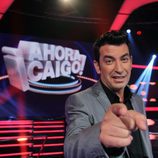 Arturo Valls en el plató de '¡Ahora caigo!'