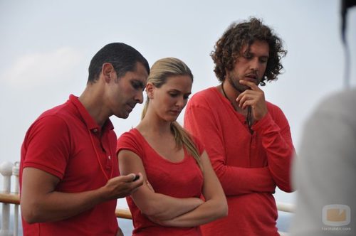 Aitor Begolain, Vanessa López y Andrés Blanco de 'El barco: Rumbo a lo desconocido'