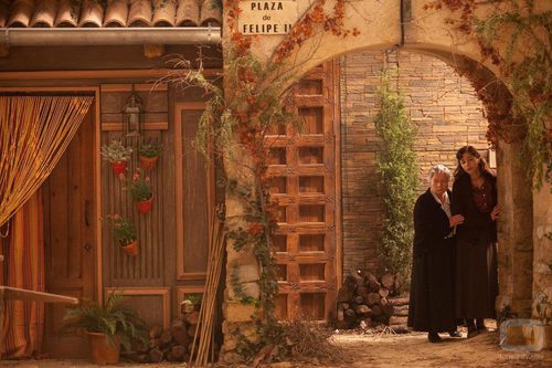 Remedios y su abuela Vicenta en 'Plaza de España'