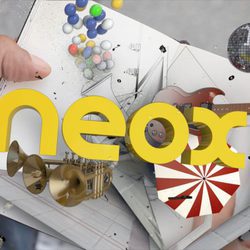 Identificativo de Neox con logotipo amarillo
