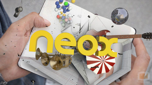 Identificativo de Neox con logotipo amarillo