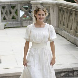 Amaia Salamanca en el rodaje de 'Gran Hotel'