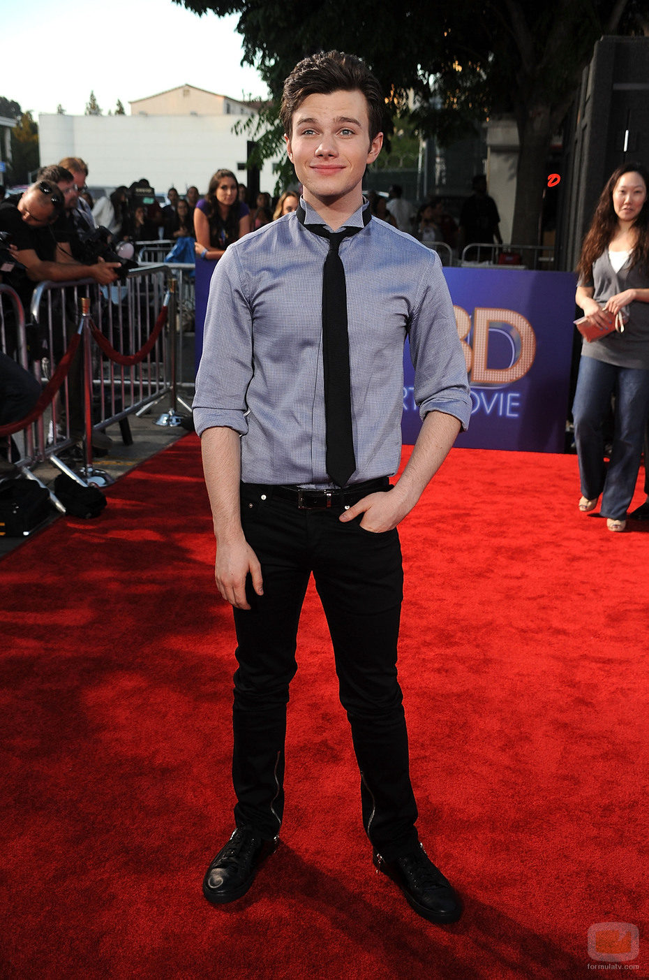 Chris Colfer, Kurt Hummel, en el estreno