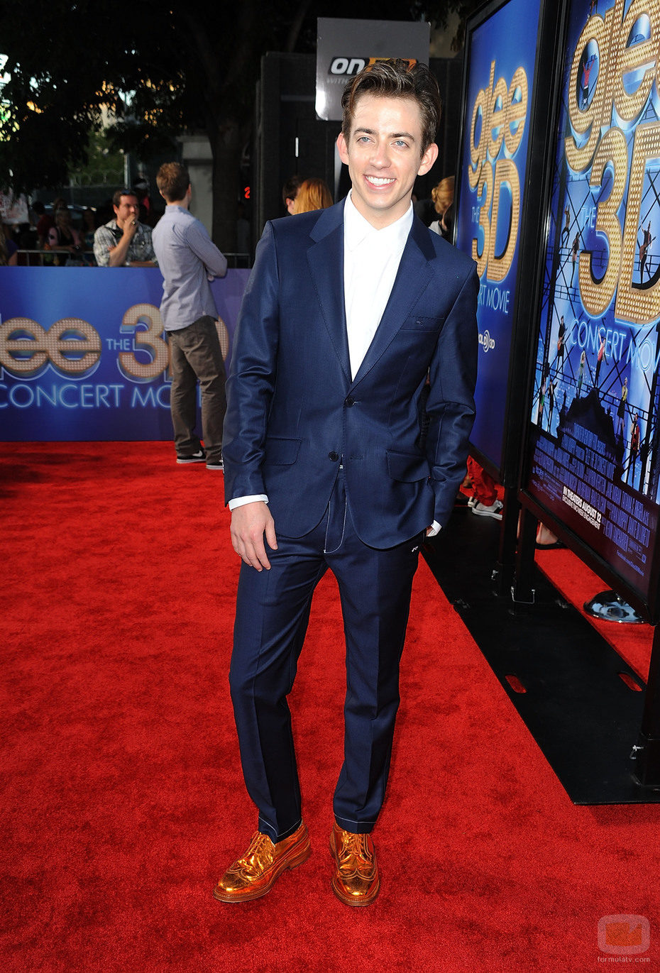 Kevin McHale, Artie Abrams, en la alfombra roja