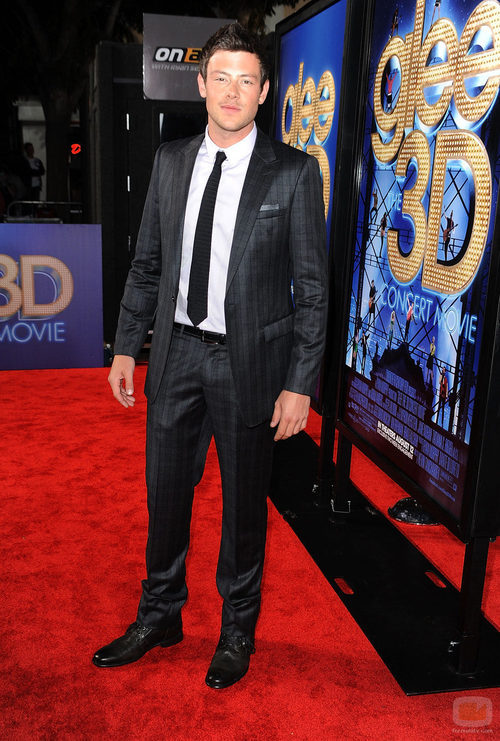 Cory Monteith en la première de 'Glee: The 3D Concert Movie'