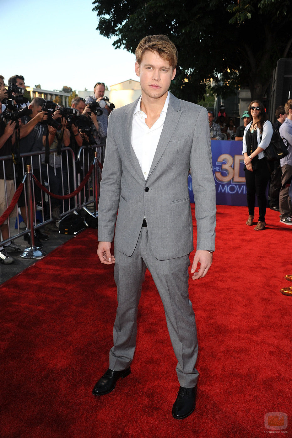 Chord Overstreet, en la première de la película de 'Glee'