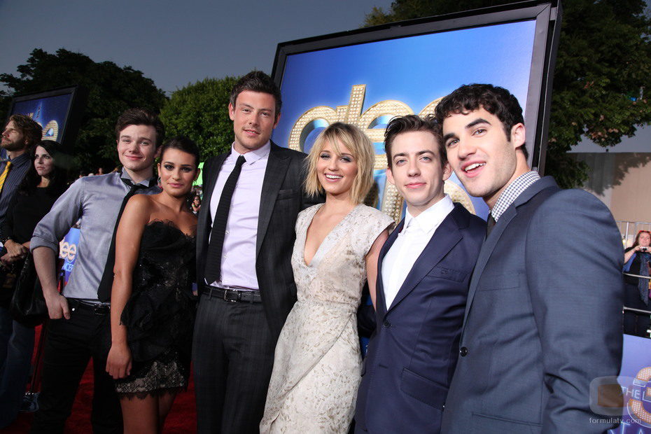 Los chicos de 'Glee' en el estreno de la película