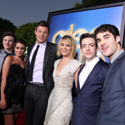 Los chicos de 'Glee' en el estreno de la película