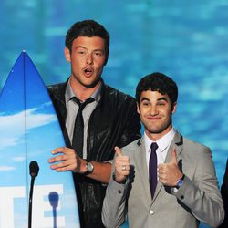 Cory Monteith y Darren Criss en los Teen Choice Awards 2011