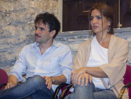 Raúl Peña y Lucía Jiménez en la presentación de 'La República'