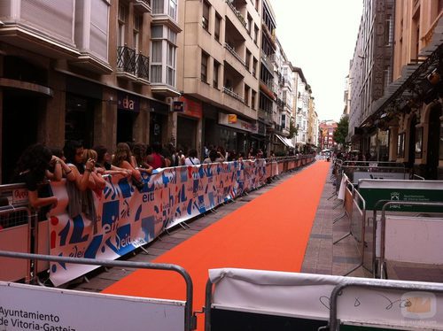 Aledaños de los Cines Guridi de Vitoria-Gasteiz