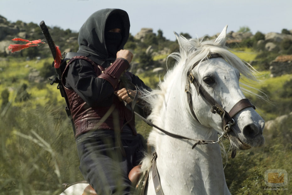Águila Roja y su caballo blanco