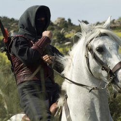 Águila Roja y su caballo blanco