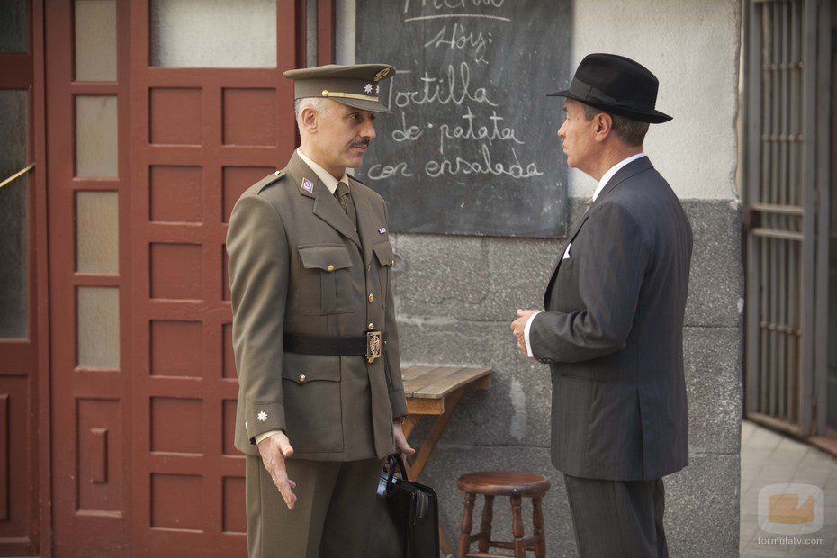 El Teniente Coronel Armenteros y Adolfo Laguna