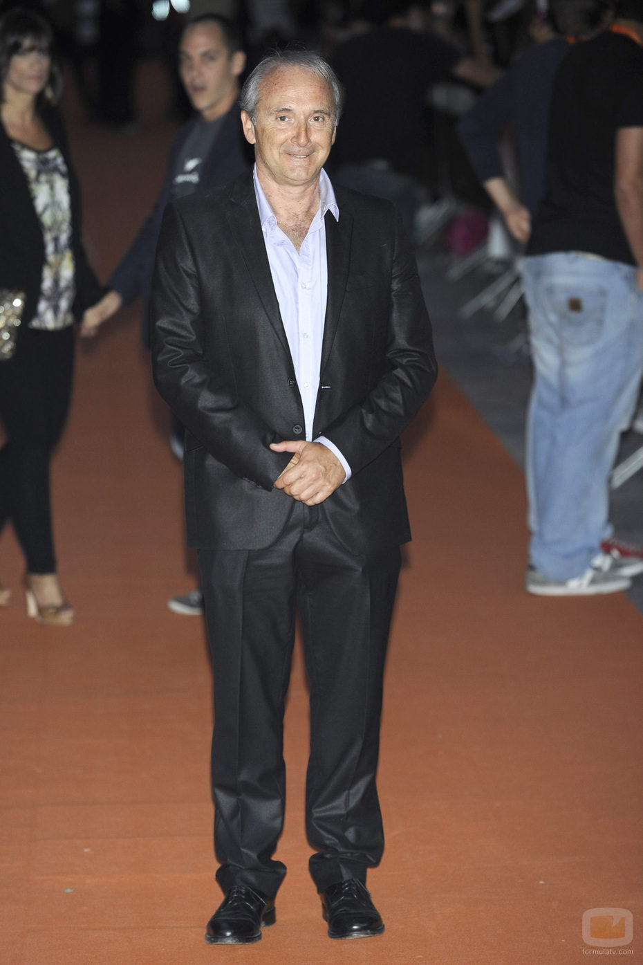 Xavier Deltell en la gala de clausura del FesTVal de Vitoria