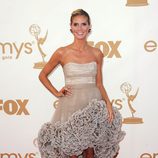 La modelo Heidi Klum en la entrega de los Emmy 2011