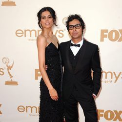 Kunal Nayyar en la gala de entrega de los Emmy 2011