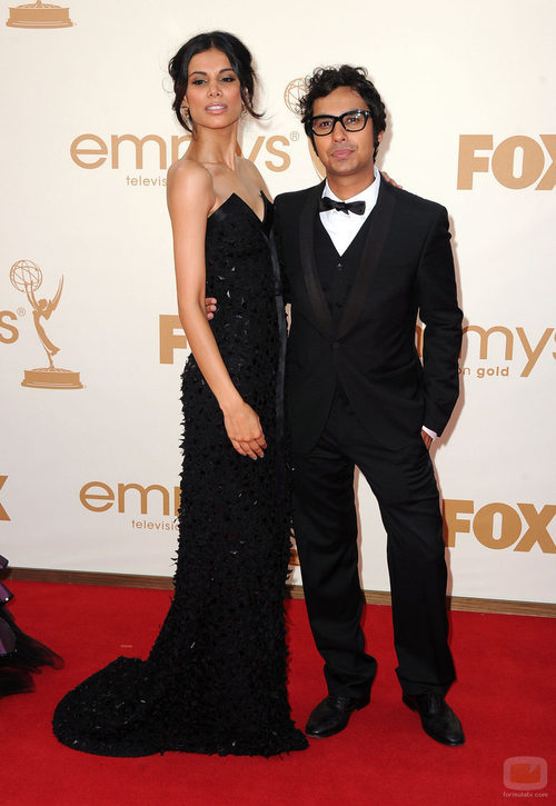 Kunal Nayyar en la gala de entrega de los Emmy 2011