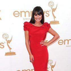 Lea Michele de 'Glee' en la Alfombra Roja de los Emmy 2011