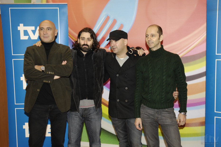 José Ramón Flórez, Javier Limón, Fernando Montesinos y Alejo Stivel
