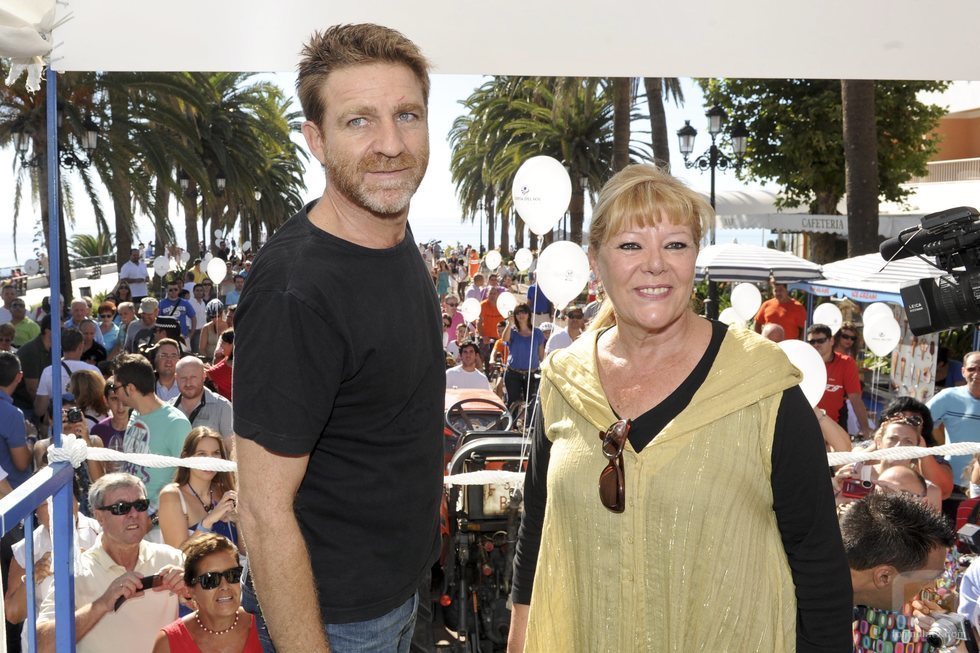 María Garralón y Juanjo Artero, emocionados en Nerja