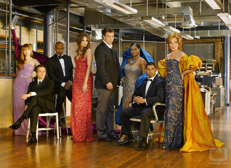 El reparto de 'Castle' al completo