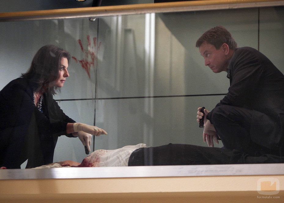 Sela Ward y Gary Sinise en 'CSI: NY'