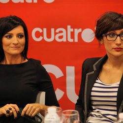 Silvia Abril y Ana Morgade durante la presentación de 'Las noticias de las 2'