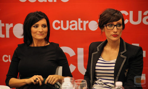 Silvia Abril y Ana Morgade durante la presentación de 'Las noticias de las 2'