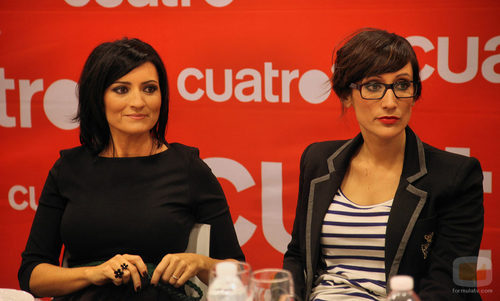 Silvia Abril y Ana Morgade durante la presentación de 'Las noticias de las 2'