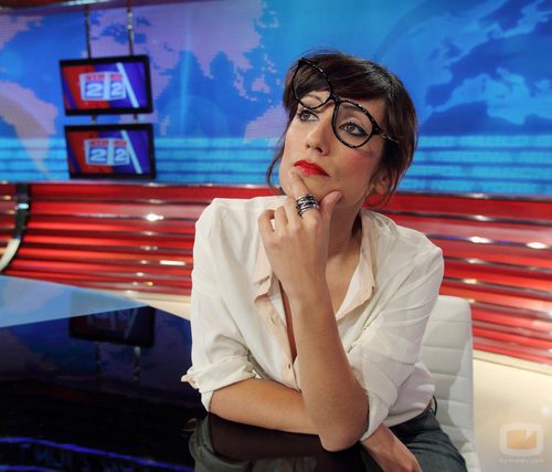 Ana Morgade en el plató de 'Las noticias de las 2'