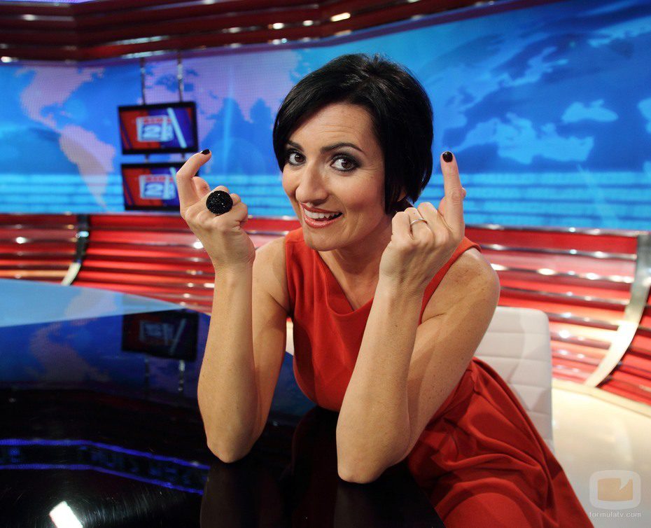 Silvia Abril en el plató de 'Las noticias de las 2'