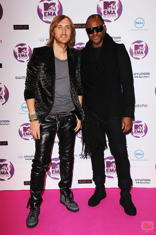 David Guetta y Taio Cruz en los MTV EMA 2011