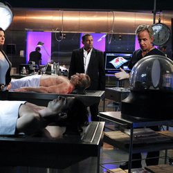 Sela Ward durante un capítulo de la séptima temporada de 'CSI: NY'