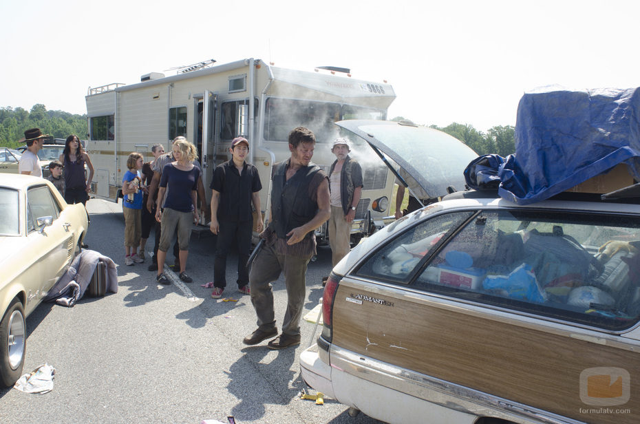 Un cementerio de coches en 'The Walking Dead'