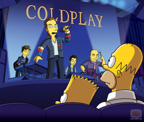Coldplay en la temporada 21 de 'Los Simpson'