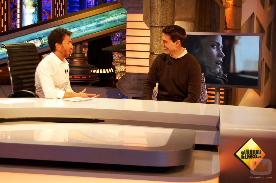 Pablo Motos conversa con el actor norteamericano durante la entrevista