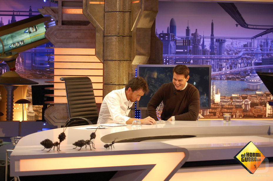 El actor Tom Cruise en un momento de la entrevista en 'El hormiguero'