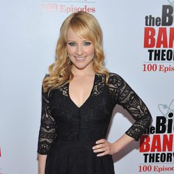 Melissa Rauch en la fiesta de 'The Big Bang Theory'