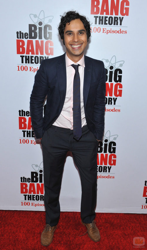 Kunal Nayyar en la fiesta de 'The Big Bang Theory'