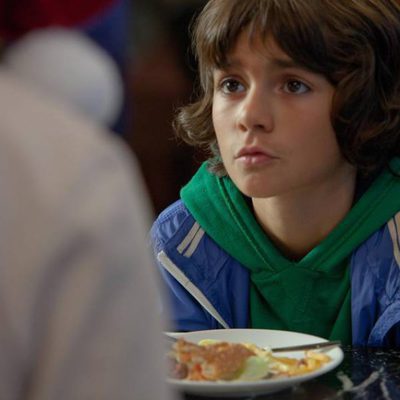 Sergi Méndez en una imagen de la grabación de la TV movie 'Marco'