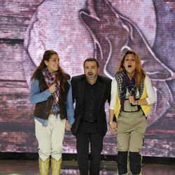 Raquel Bollo, Nagore Robles y Jorge Javier Vázquez