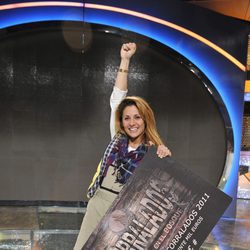 Nagore Robles posa como ganadora de 'Acorralados 2011'