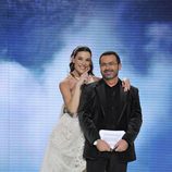 Raquel Sánchez Silva y Jorge Javier Vázquez durante la final de 'Acorralados'